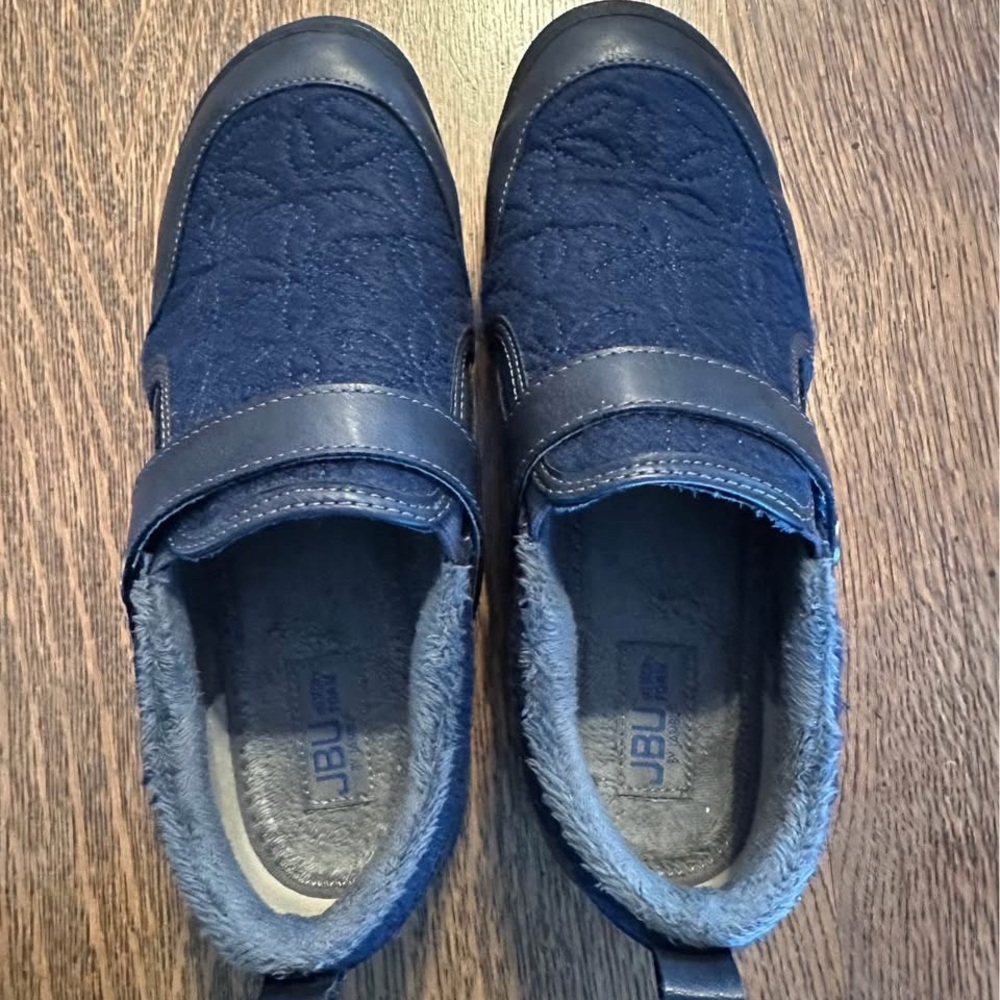 JBU by Jambu Navy Blue Quilted Slip-On Shoes